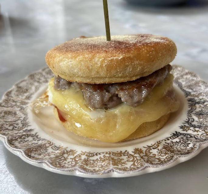 Ellie's signature dishes Breakfast SandwichPork Belly SandwichRoast Beef Sandwich